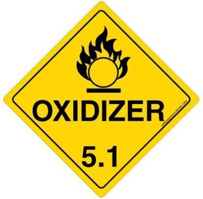 oxidizer warning
