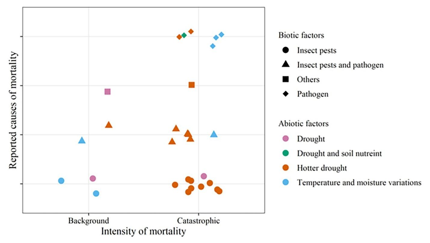 catastrophic abiotic factors and tree mortality